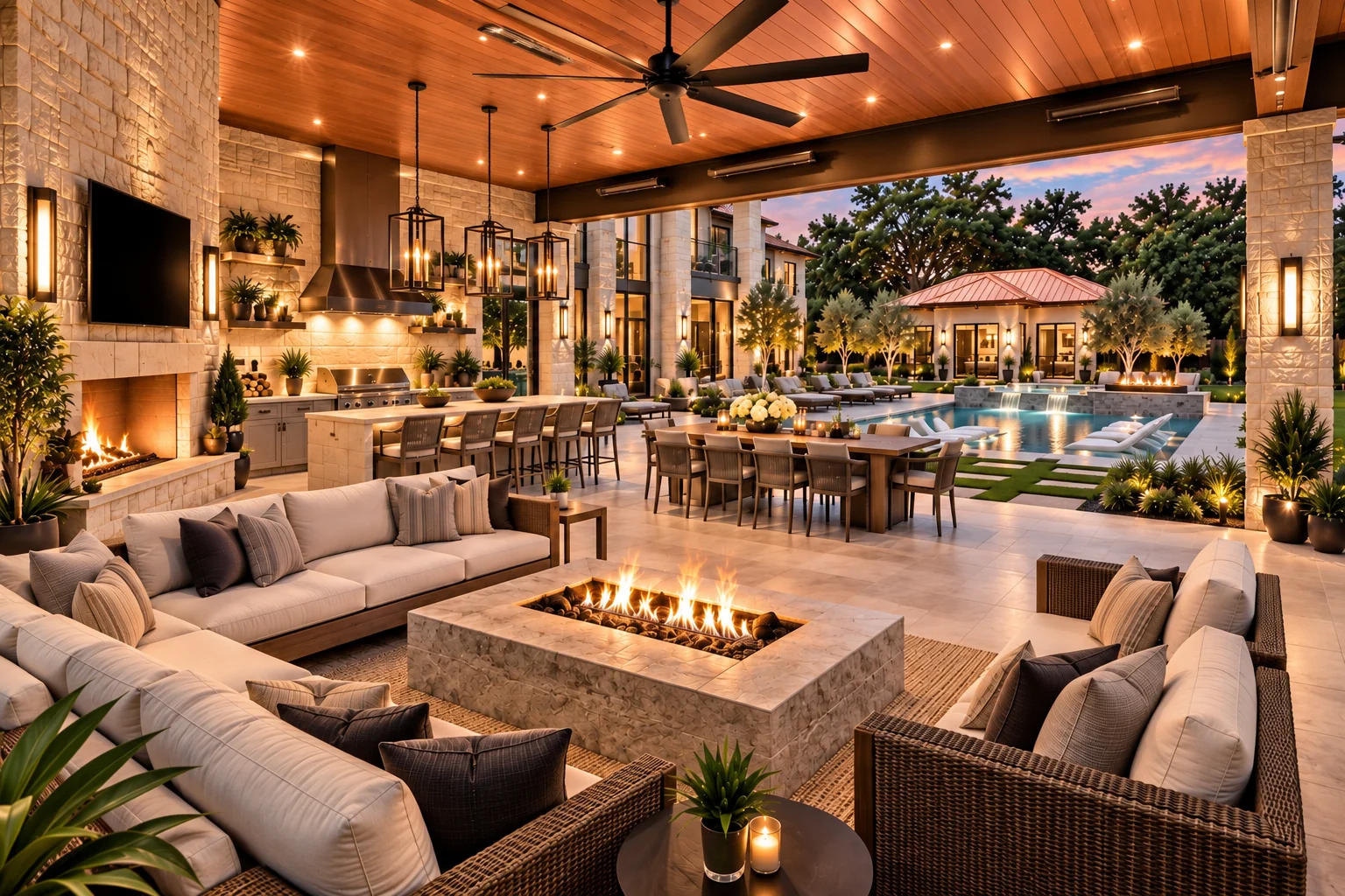Covered outdoor living concept for The Reserve