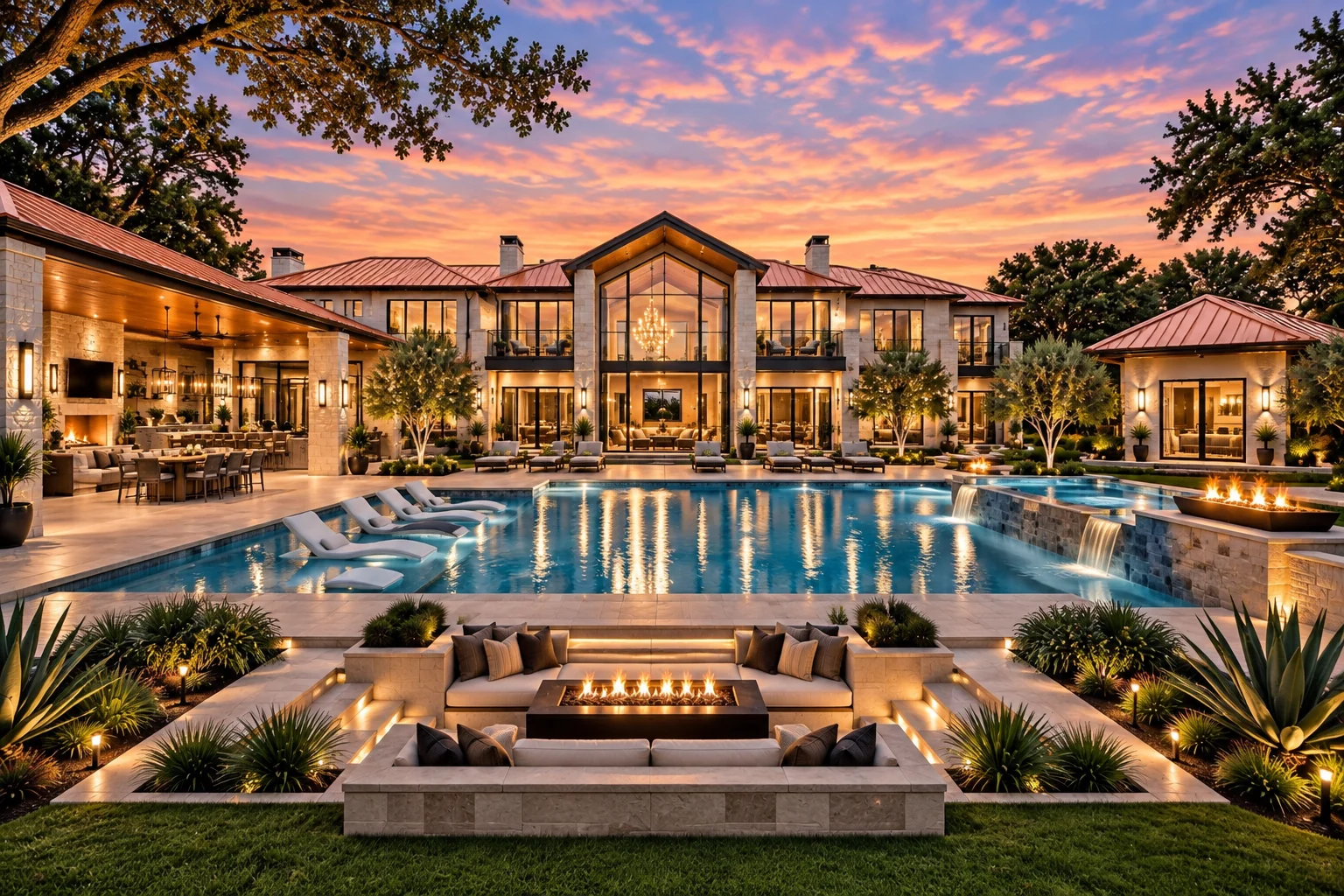 The Reserve concept residence pool and backyard