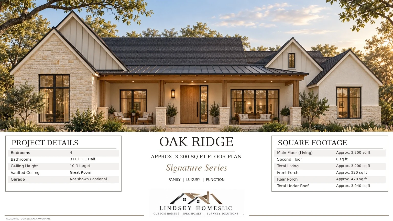 Oak Ridge Signature Series residence presentation